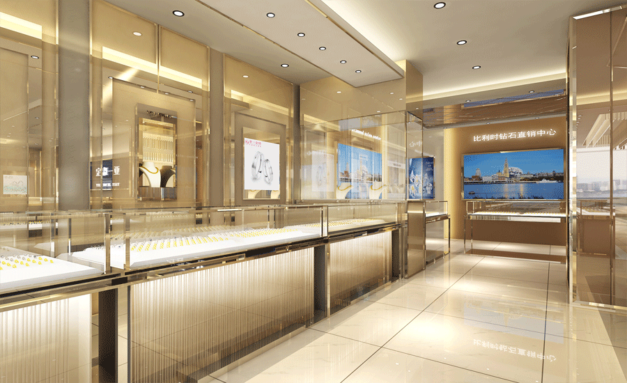 鄭州珠寶店裝修設(shè)計(jì)費(fèi)用，不同檔次珠寶店裝修費(fèi)用
